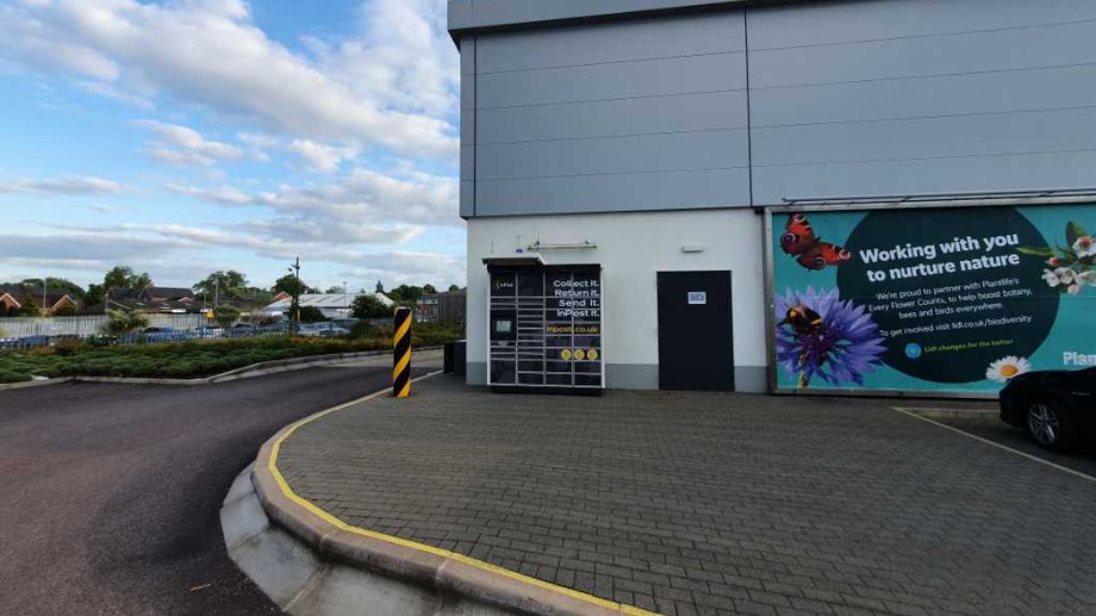 InPost locker at Aylsham Road 293 - 293A 24/7 InPost Locker - LIDL Aylsham Road, Norwich