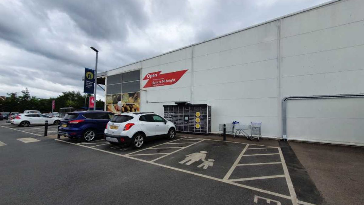 InPost locker at George Westwood Way 24/7 InPost Locker - TESCO SUPERSTORE Beccles, Beccles