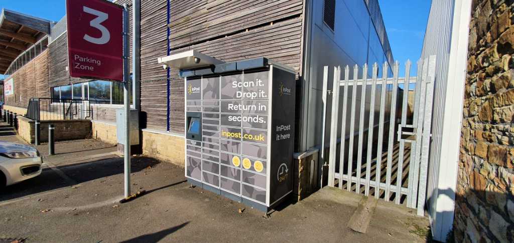 InPost locker at Wyre Street 24/7 InPost Locker - TESCO SUPERSTORE Padiham, Padiham