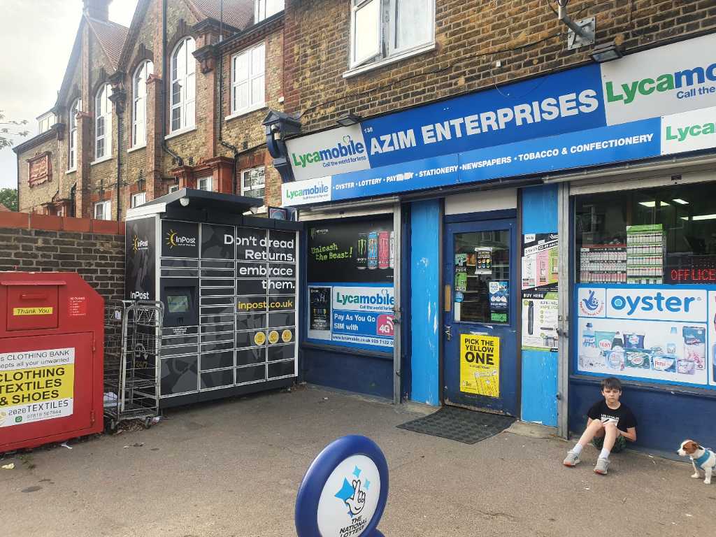 InPost locker at 136 Southbury Road 24/7 InPost Locker - Azim Enterprise, Enfield
