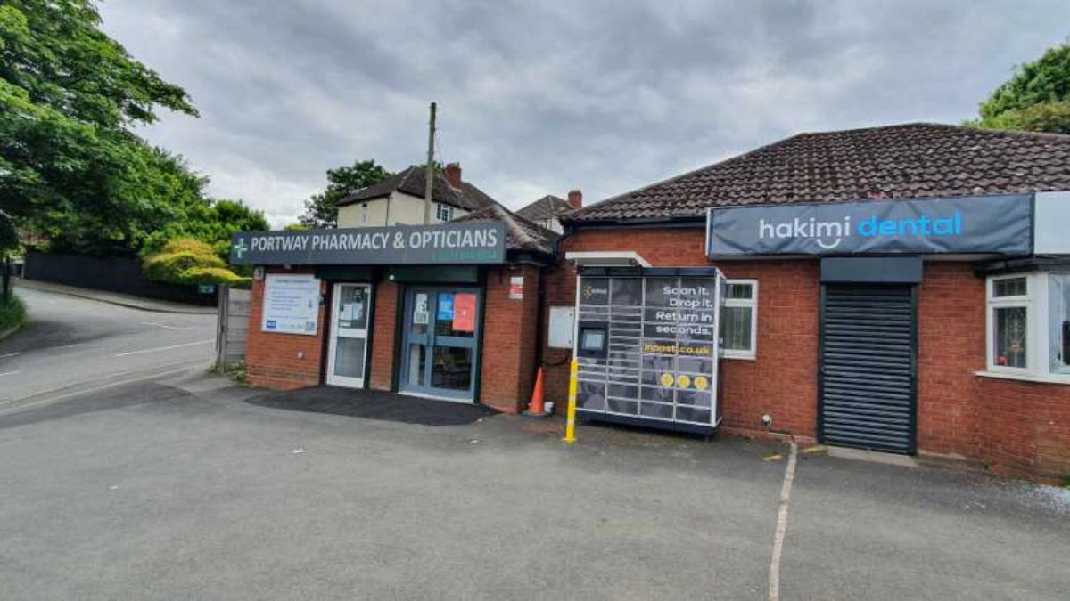 InPost locker at Highcroft House, 51 New Birmingham Rd, Tividale 24/7 InPost Locker - Portway Pharmacy, Oldbury