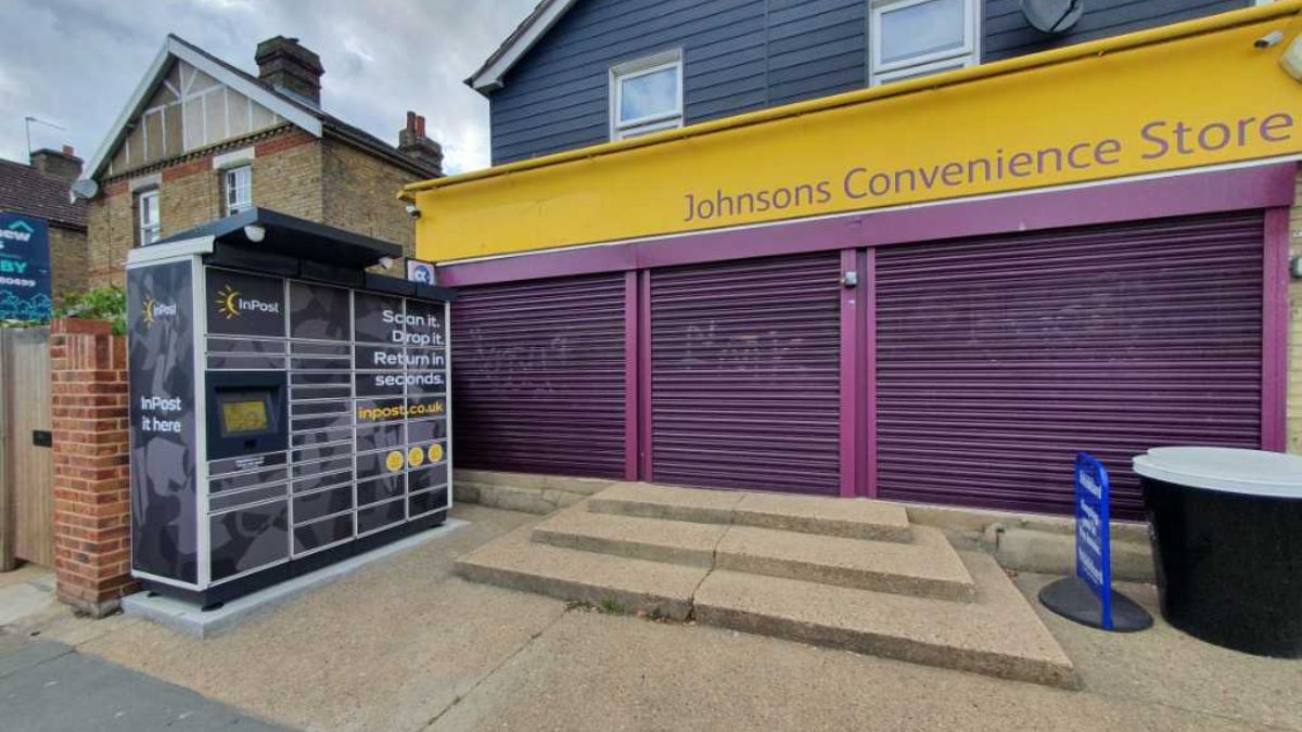 InPost locker at 103 London Rd 24/7 InPost Locker - Johnson & Son, Colchester