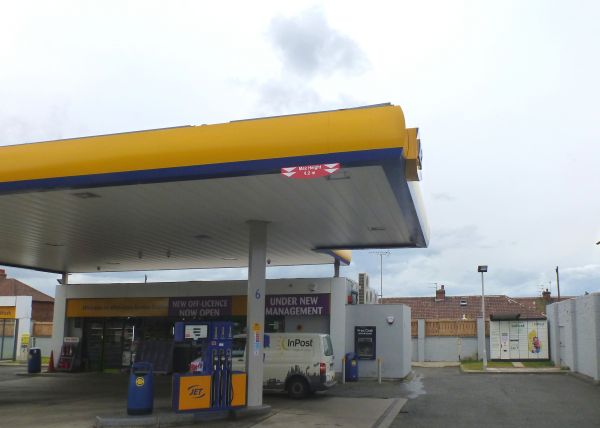 InPost locker at Wolviston Road 24/7 InPost Locker - Penny Petroleum JET Petrol Station, BIllingham