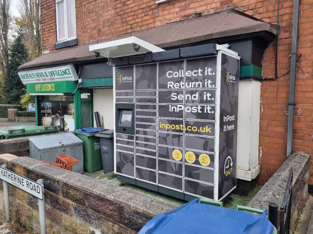 InPost locker at Katherine Road 24/7 InPost Locker - Michaels News, Smethwick