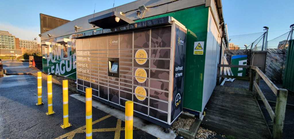 InPost locker at Wellington Bridge Street 24/7 InPost Locker - Powerleague Leeds Central, Leeds