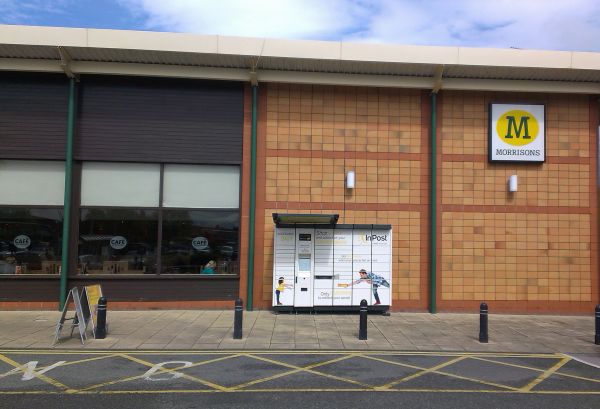 InPost locker at 408 Reddish Road 24/7 InPost Locker - MORRISONS Reddish, Stockport