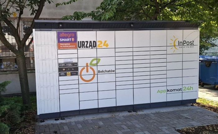 Paczkomat BEL04BAPP Urząd Miasta Bełchatow, od ul. Mielczarskiego