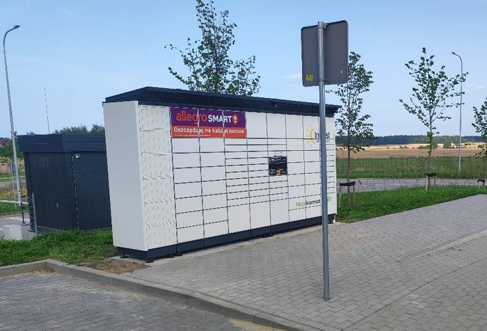 Parcel Locker BNVE01BAPP na terenie oddziału InPost