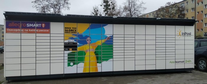Paczkomat BYD06BAPP Na parkingu