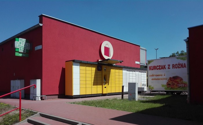 Paczkomat CZK01A Parking Czerwona Torebka