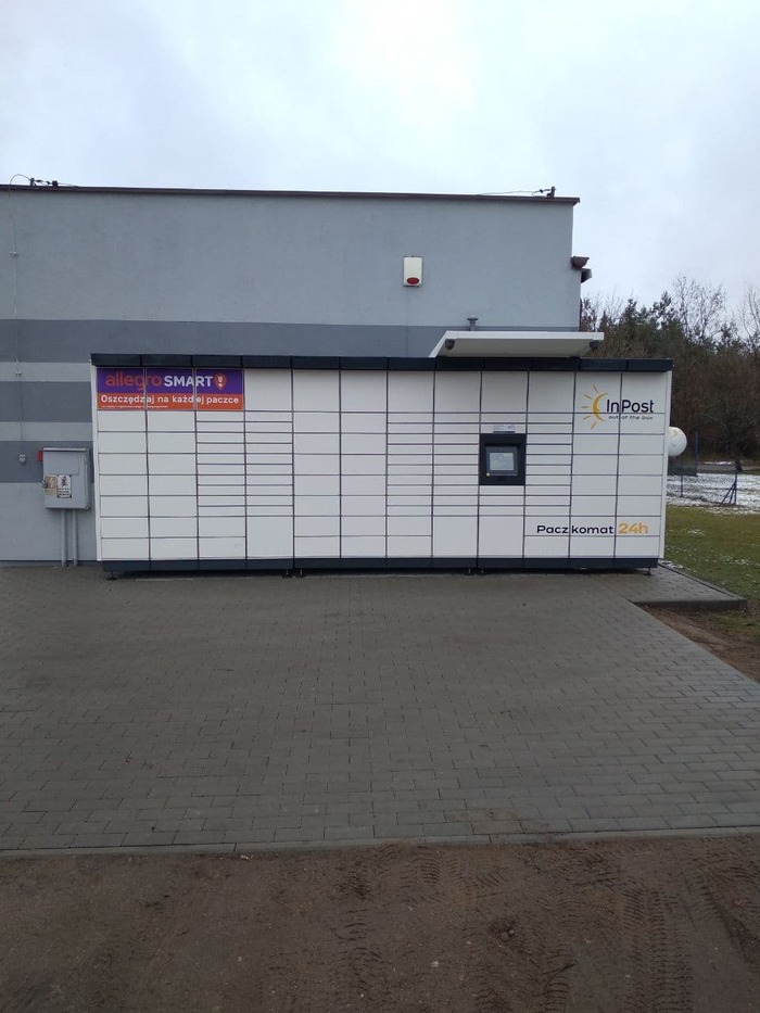 Paczkomat ELG01M Na stacji paliw Olkop Bis