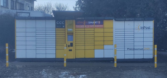 Paczkomat GDW01A Na tyłach Posesji wjazd od ul. Wiedeńskiej