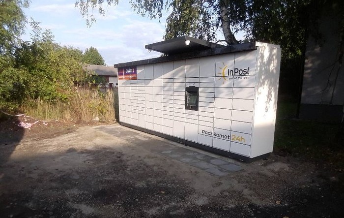 Paczkomat GKC01M parking wewnętrzny kwiaciarni Laskowska Gołkowice