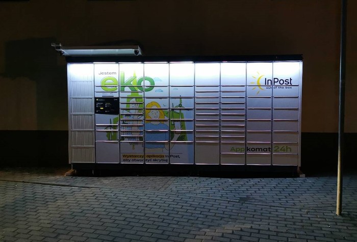 Paczkomat IZW01APP Przy sklepie  Spożywczo-przemysłowym