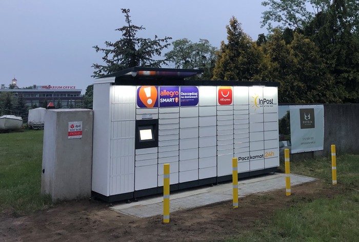 Parcel Locker JEL01M Przy firmie JELIMEX - wjazd od ulicy Czołgowej