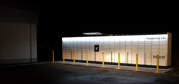Paczkomat KLO02M Przy sklepie Lidl