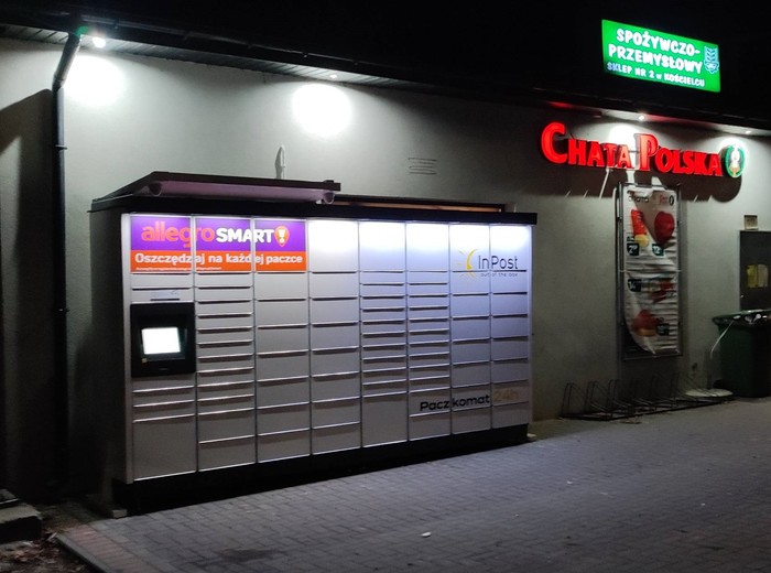 Paczkomat KOSX01M parking przy sklepie
