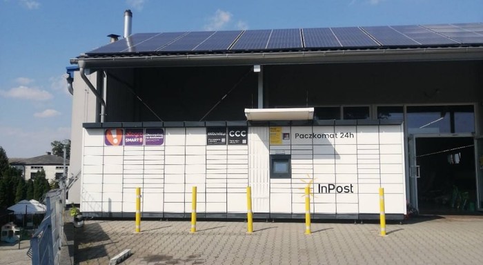 Paczkomat KRY01M Przy sklepie ogrodniczym Prosat