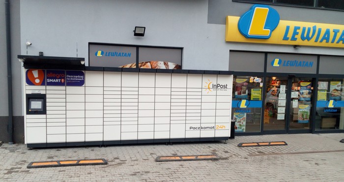Paczkomat KZD04M Przy sklepie Lewiatan
