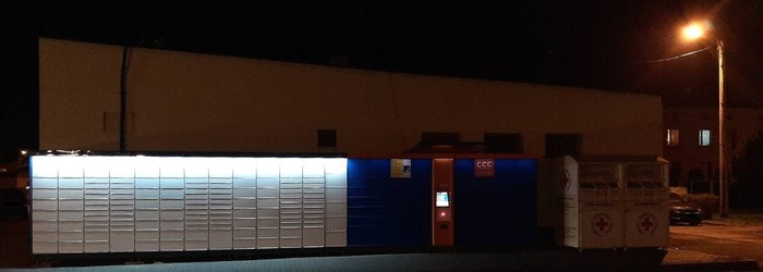 Parcel Locker LED01A Przy sklepie Lewiatan