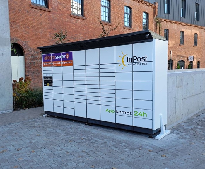 Поштомат LES06BAPP parking kompleksu mieszkalnego