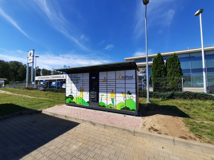 Поштомат LOD04G Na parkingu przy stacji Shell