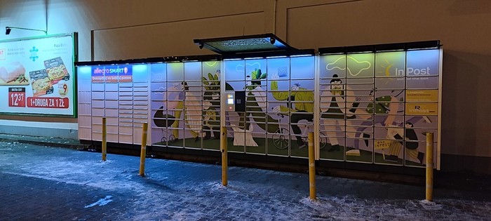 Paczkomat LUB04N Przy markecie Stokrotka