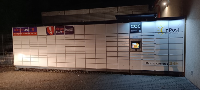 Paczkomat MPO01M przy sklepie Lewiatan Rajski