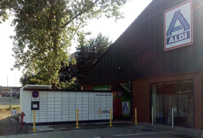 Paczkomat MYS02M Przy sklepie Aldi
