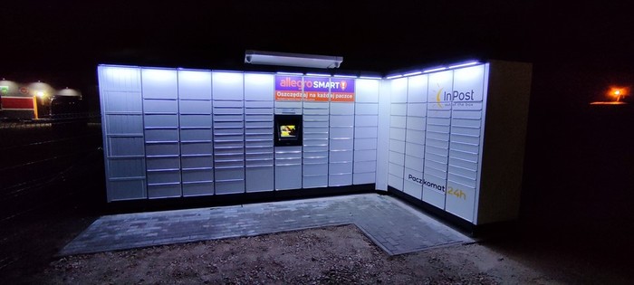 Paczkomat NADM01M Na terenie OSP od ulicy Nowej