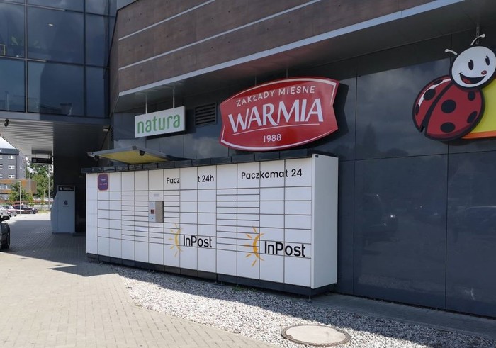 Paczkomat OLS03N Przy biurowcu Warmia Towers