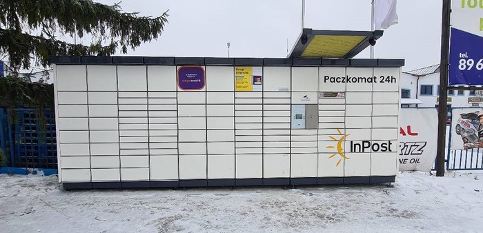 Paczkomat OLS06N Przy biurowcu Ubezpieczenia Zawistowscy