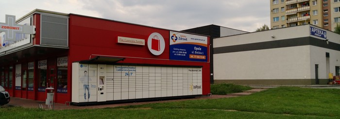 Paczkomat OPO04L Przy Pasażu Czerwona Torebka i Aptece Zdrowit
