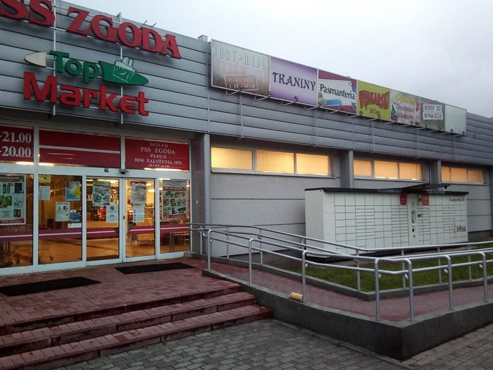 Paczkomat PLC06A Przy sklepie PSS Zgoda