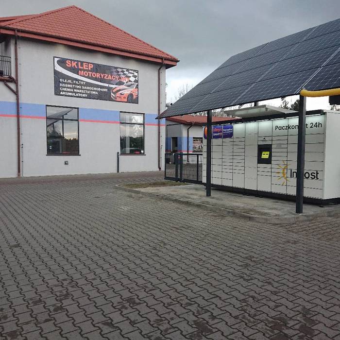 Paczkomat PLN03M Na myjni bezdotykowej Auto-Test