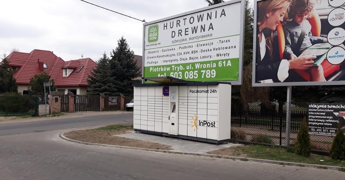 Поштомат PTR05A Przy myjni samochodowej