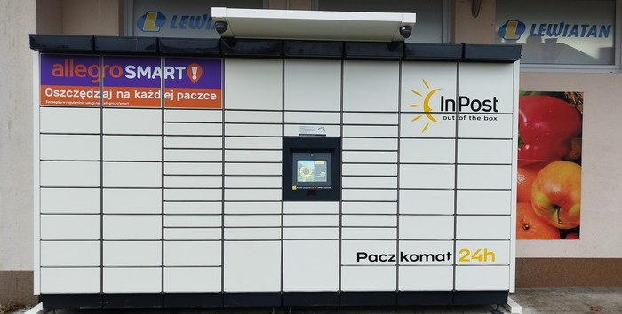 Paczkomat PYO02M Przy sklepie Lewiatan