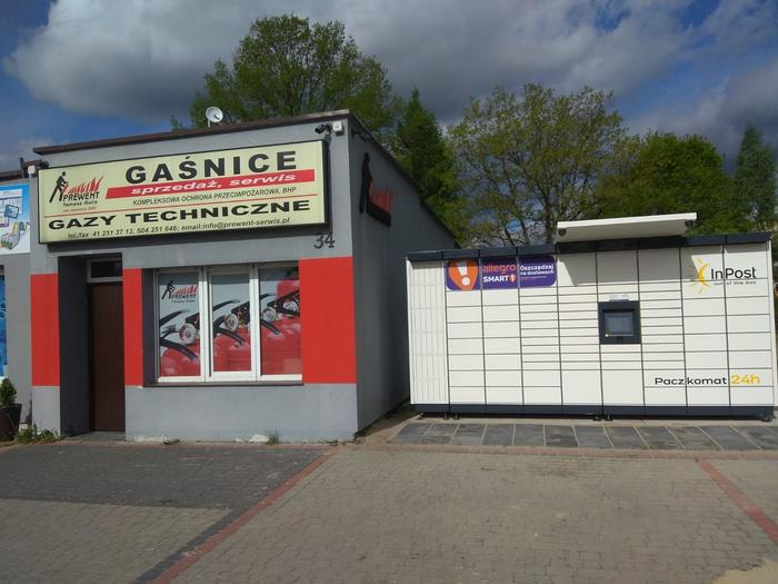 Paczkomat SKK08M Parking przy punkcie Prewent