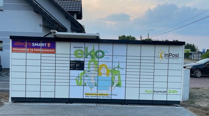 Paczkomat SOL01APP Przy sklepie spożywczym