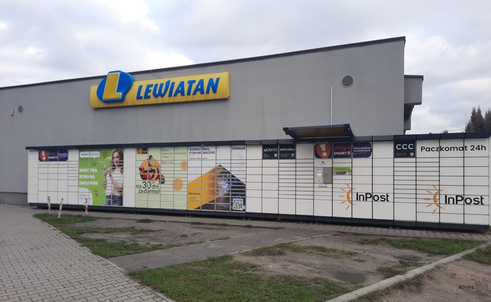 Paczkomat SOS04N Przy sklepie Lewiatan