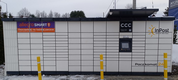 Поштомат SPK02M Przy wjeździe na myjnię samochodową