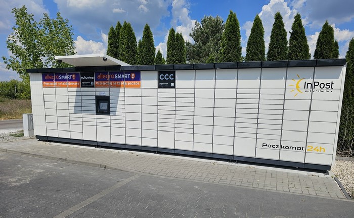 Paczkomat SQD01M Przy stacji kontroli pojazdów