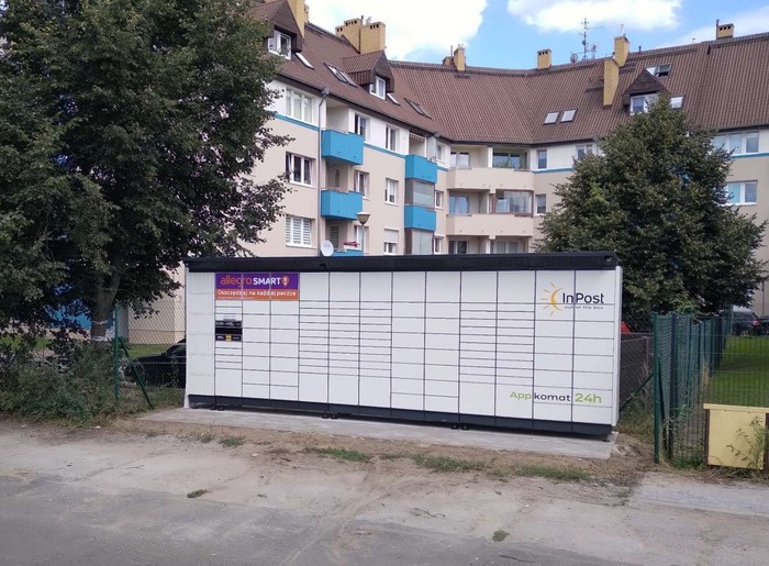 Paczkomat SZC04BAPP Przy ul. Jerzego Popiełuszki