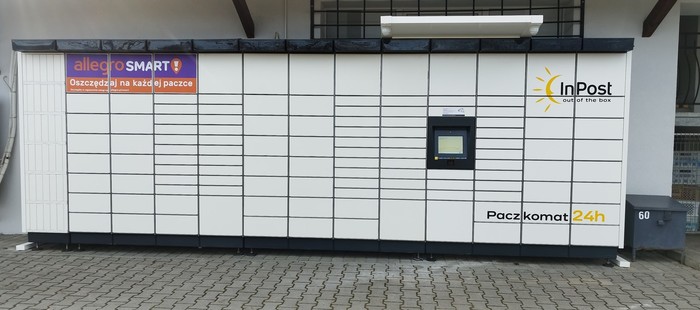 Paczkomat SZO01M Boczna ściana Paczkomatu