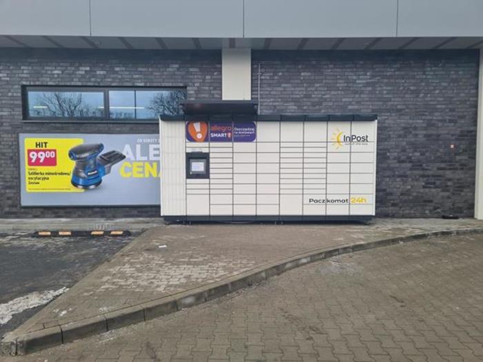 Поштомат TMS07M Na parkingu marketu Aldi