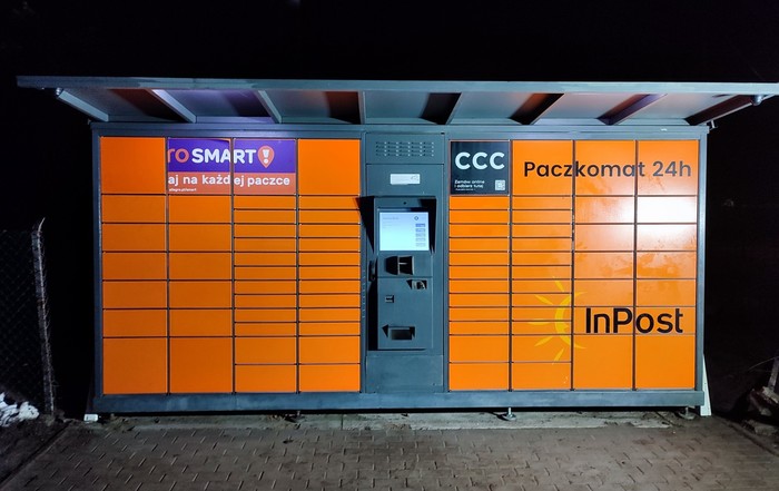 Paczkomat TSZV01G posesja prywatna