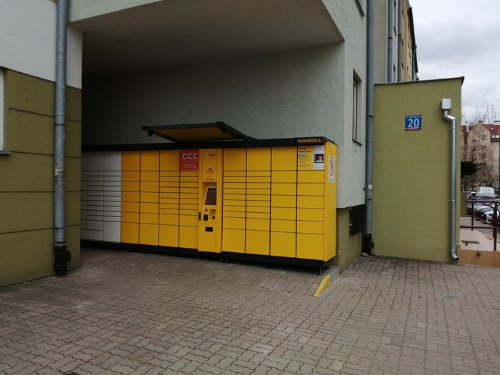 Parcel Locker WAW53A Przy bloku, obok stomatologa od ul. Ekologicznej