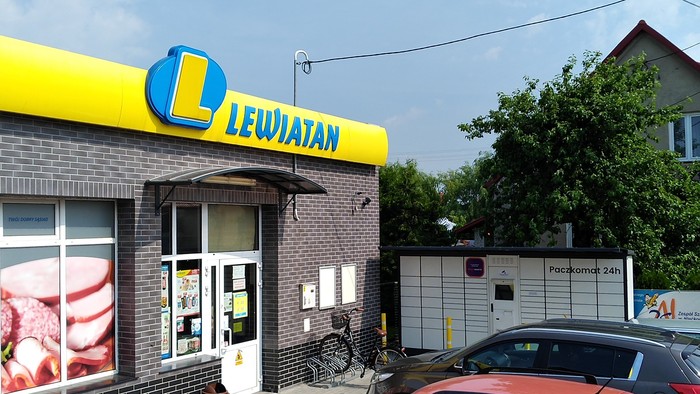 Paczkomat WAZ01G Przy sklepie Lewiatan