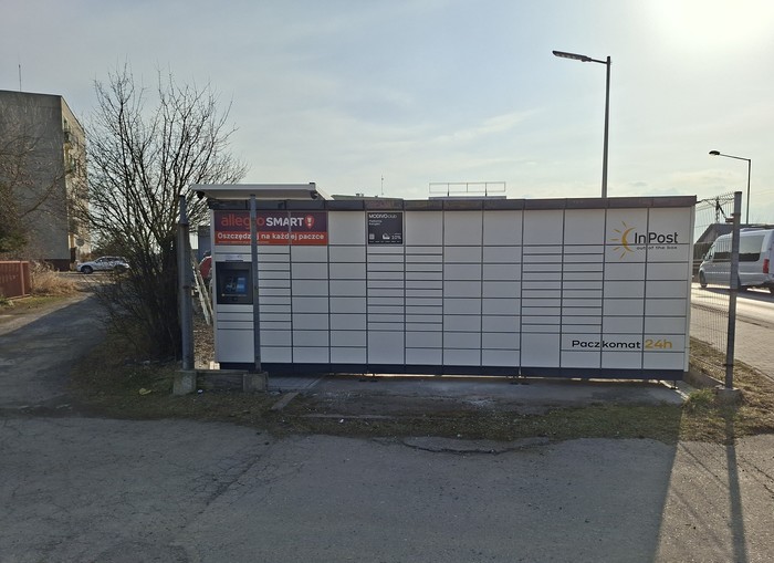 Paczkomat ZAW20M Parking ul. Obrońców Poczty Gdańskiej 67A