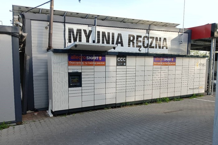 Paczkomat ZLT02M Przy myjni samoobsługowej